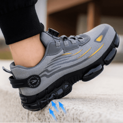 Comfortable Steel Toe Work Boots with Orthopedic Support - Luxivelle
