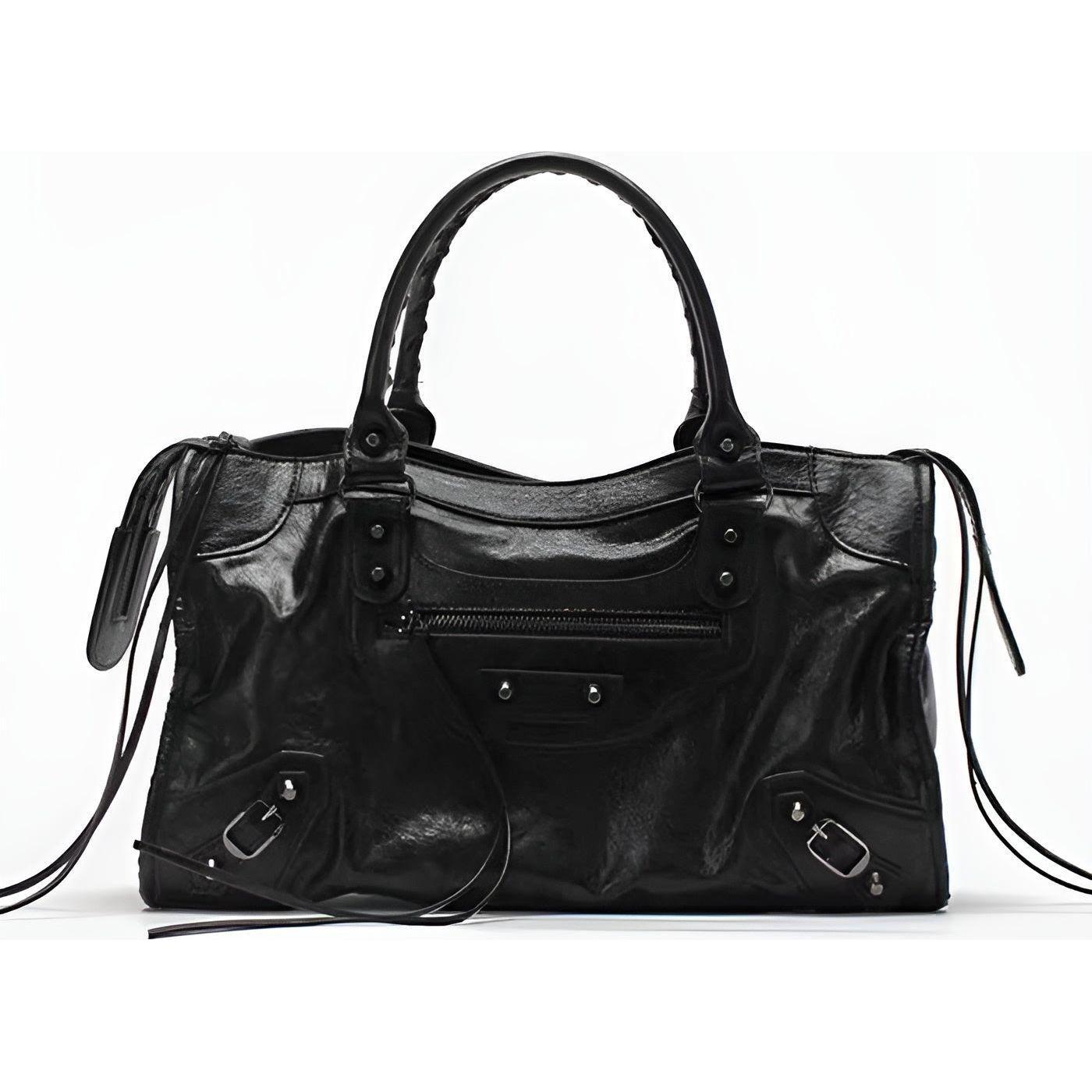 Spacious Leather Tote Shoulder Bag for Ladies - Luxivelle