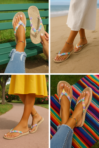 Woven Strap Beach Sandals