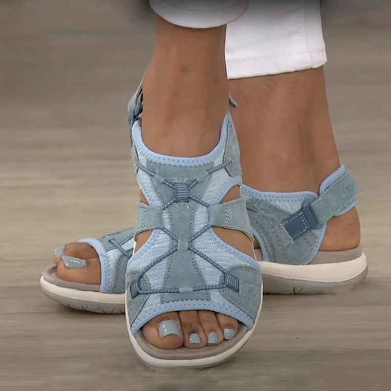 Comfortable Sandals with Adjustable Buckles - Luxivelle