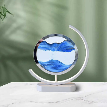 Calming Ocean Wave Tabletop Lamp with Moving Sand