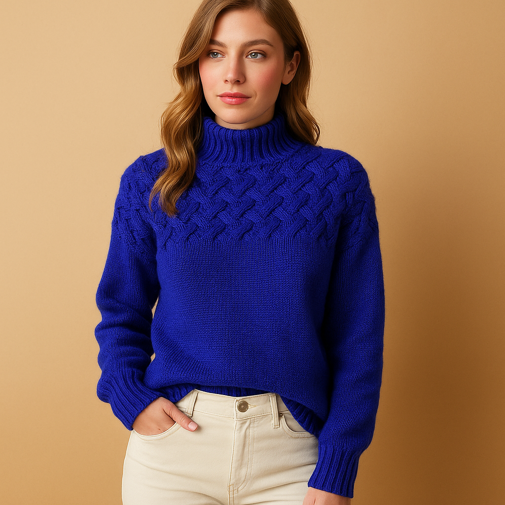 Classic Women's Crew Neck Knit Sweater