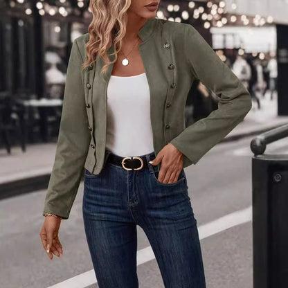 Premium Fall Velvet Short Jacket