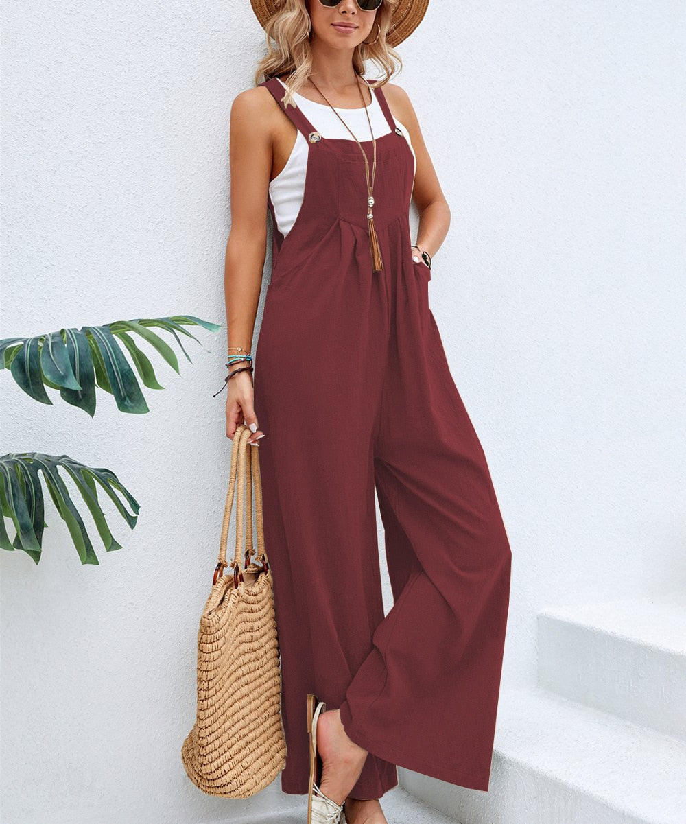 Ladies' Elegant Strap Jumpsuit