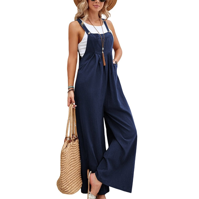 Ladies' Elegant Strap Jumpsuit