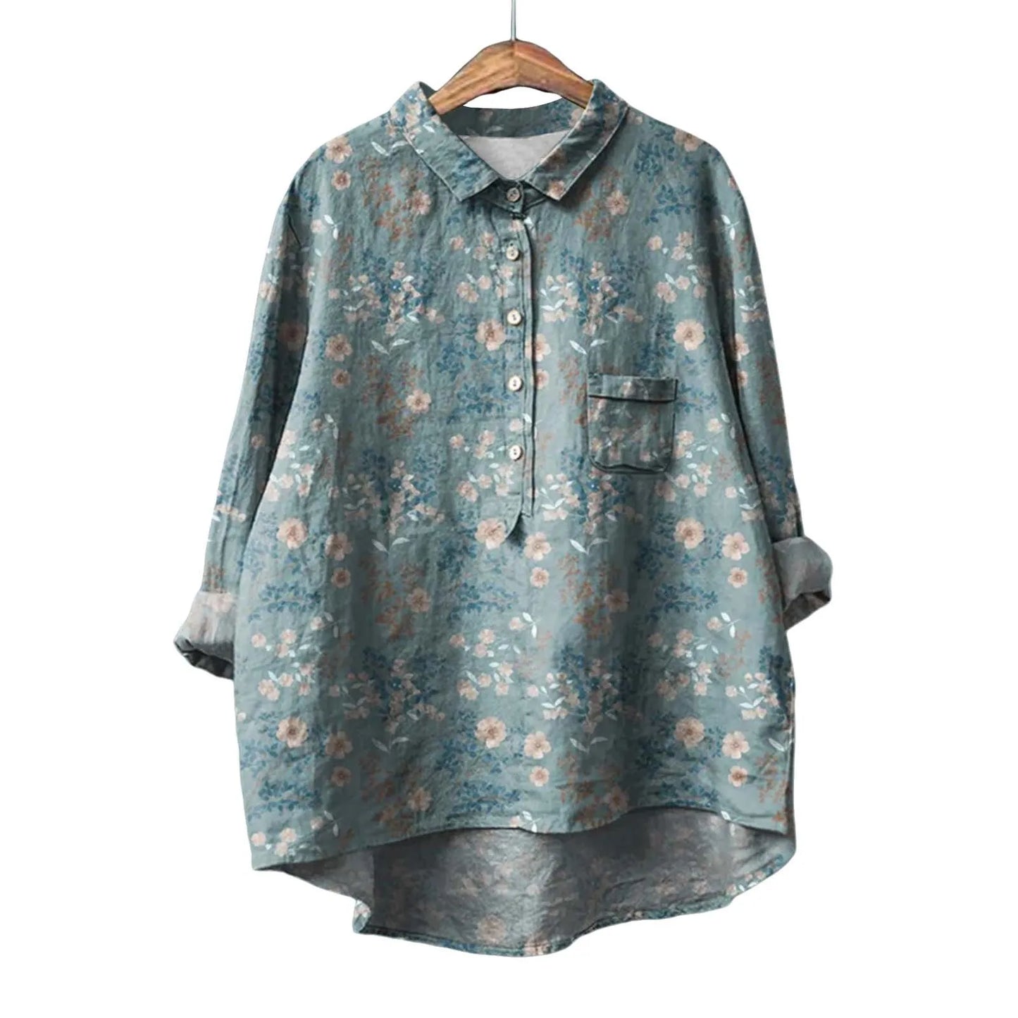 Meja | Floral Womens Blouse-4