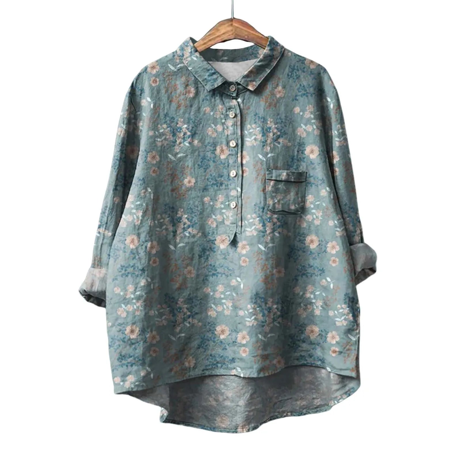 Meja | Floral Womens Blouse-4
