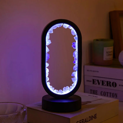 Soothing Purple Amethyst Table Lamp