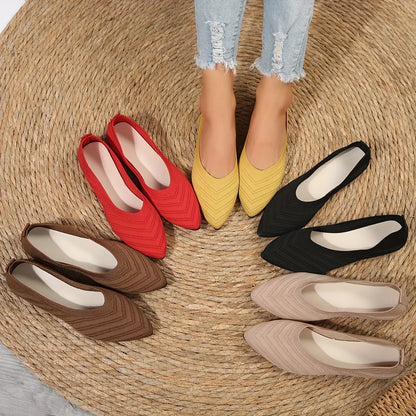 Ladies Classic Flat Slip On Shoes