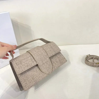 Luxury Small Leather Shoulder Bag in Brown