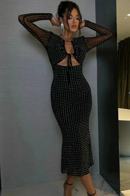 Elegant Evening Starlight Maxi Dress