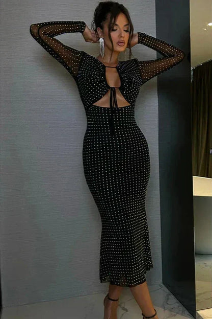 Elegant Evening Starlight Maxi Dress