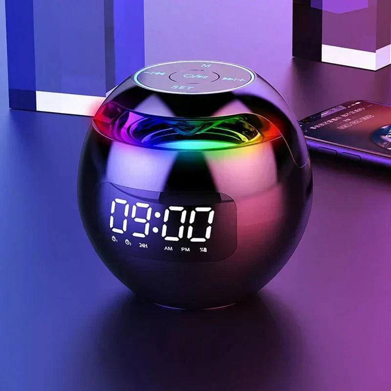 Wireless LED Clock Radio with Bluetooth and Colour Changing Light - Luxivelle