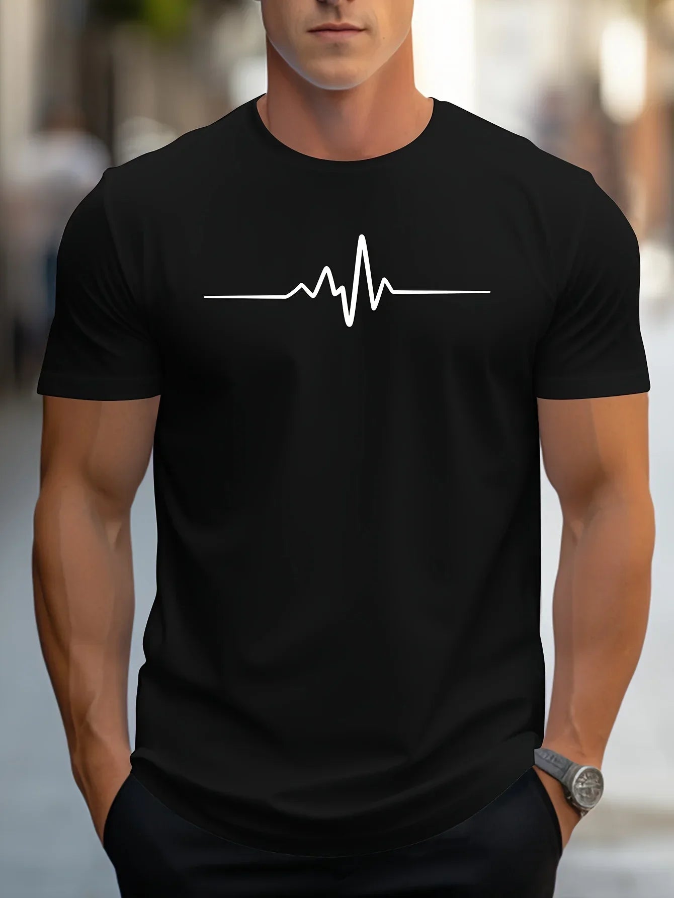 Men's Classic Graphic T-Shirt Comfortable Casual Tee