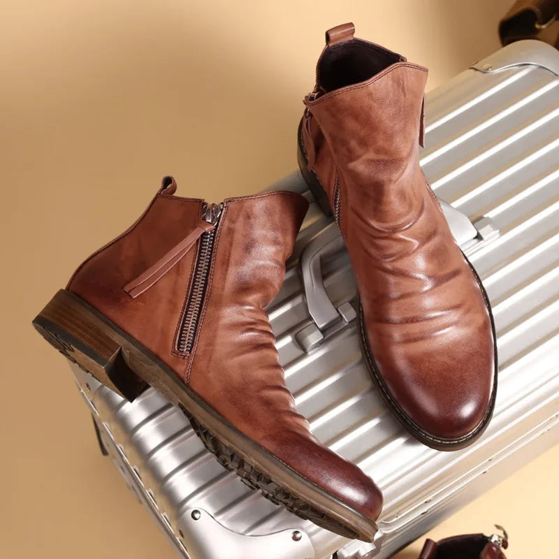 Maverick | Black Chelsea Boots for Men - Stylish Leather Footwear 2