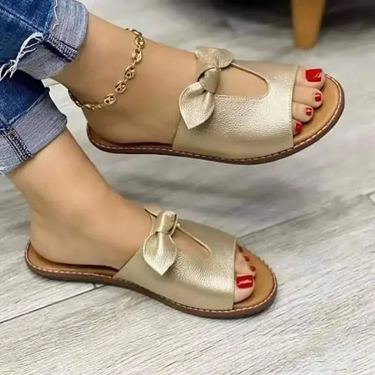 Women's Comfortable Flat Beach Sandals - Luxivelle