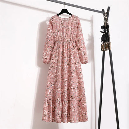Variant image for Sapphire Floral Maxi Dress | Long Sleeve Maxi Dress for Women-28