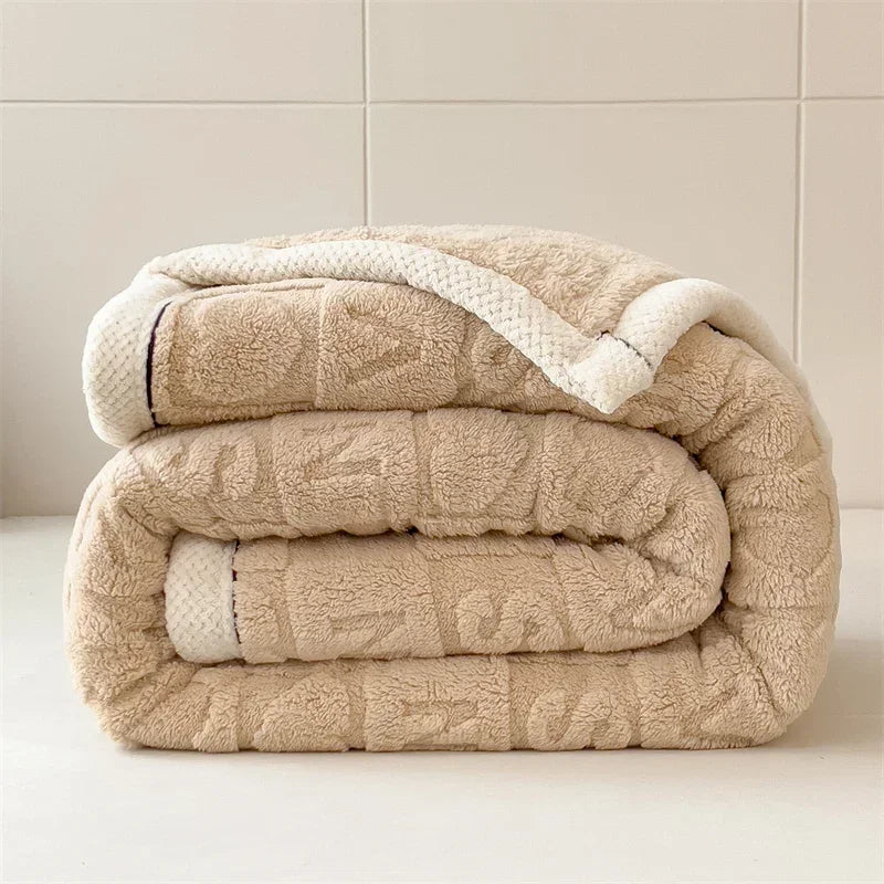 Plush Fuzzy Valentine Thick Throw Blanket