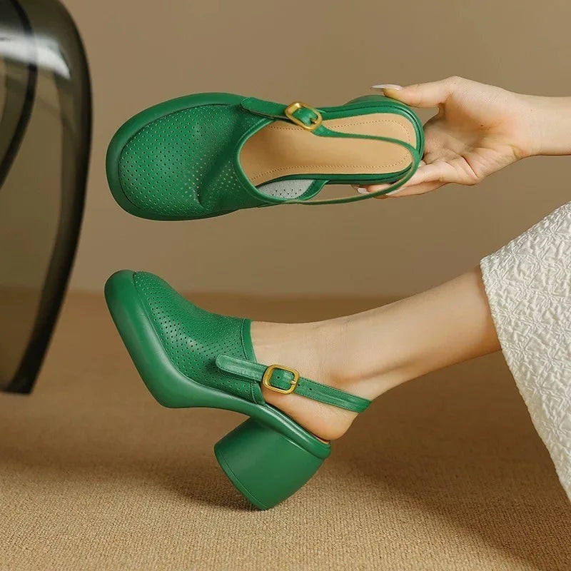 Chic Cutout High Heel Sandals - Luxivelle