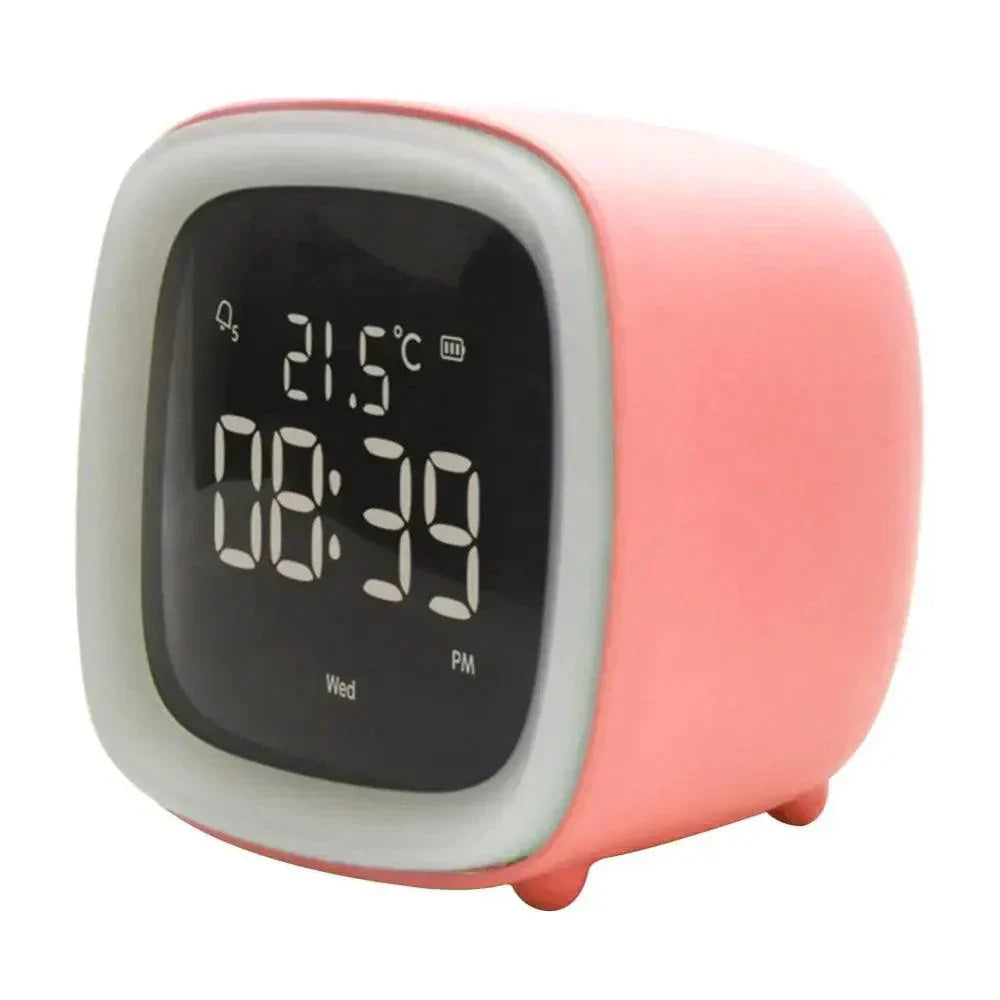 Fun Kids LED Clock with Nightlight and Rechargeable Battery
