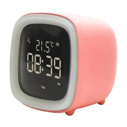 Fun Kids LED Clock with Nightlight and Rechargeable Battery