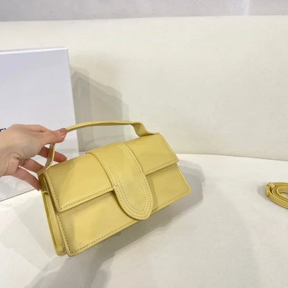 Luxury Small Leather Shoulder Bag in Brown
