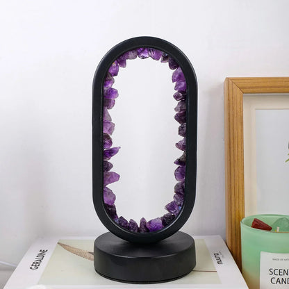 Soothing Purple Amethyst Table Lamp