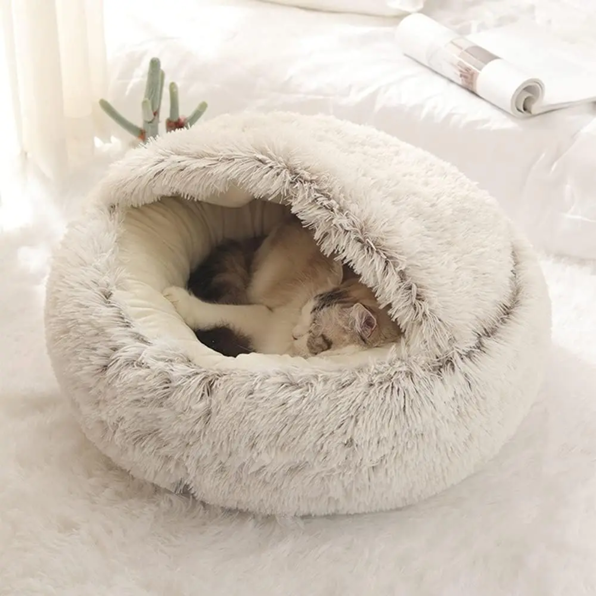 Plush Dog Bed for Calm Sleep