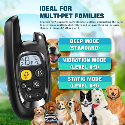 Waterproof Dog Training Collar with Remote Control