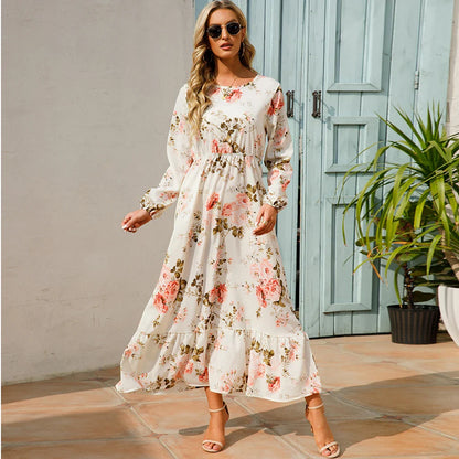 Bella | Long Sleeve Floral Maxi Dress for Women-3