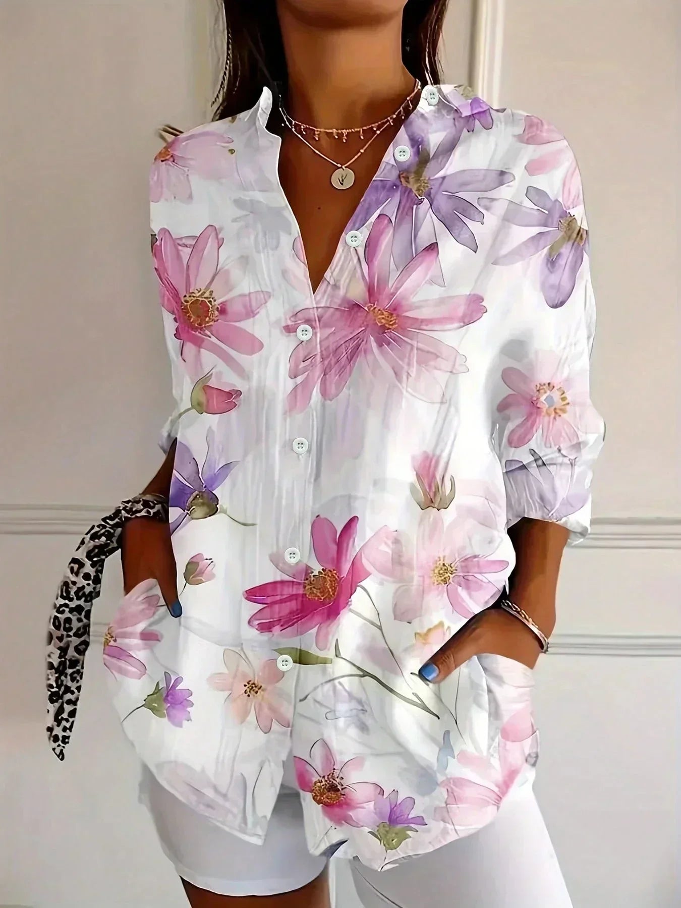 Vibrant Printed Women's Blouse