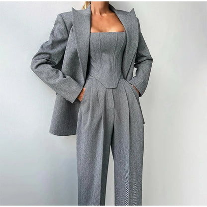 Classic Fit 3 Piece Suit Set