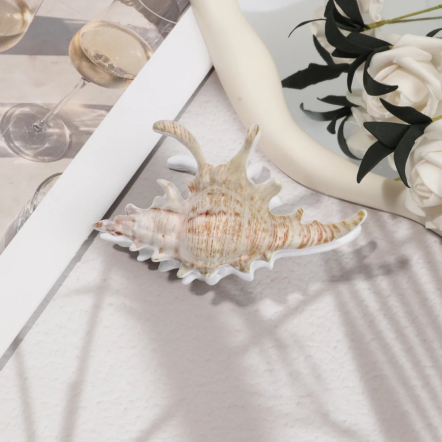 Beachy Seashell Hair Clips for Women