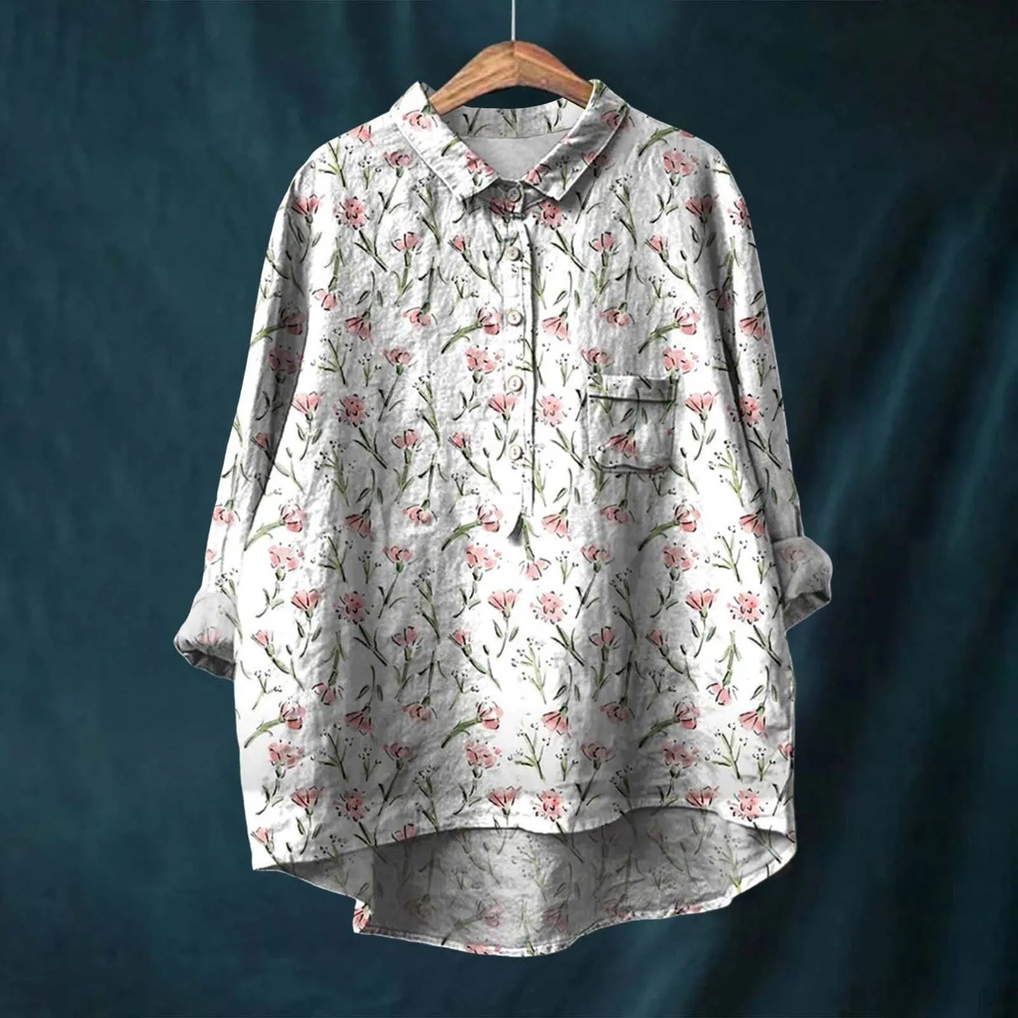 Meja | Floral Womens Blouse-2