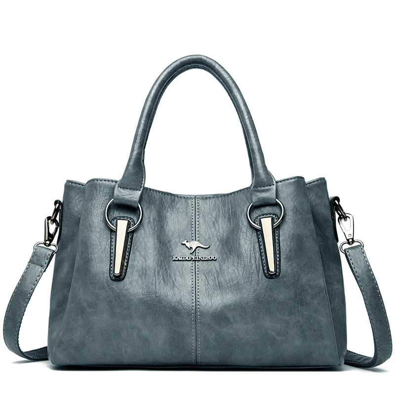 Genuine Leather Tote Handbag