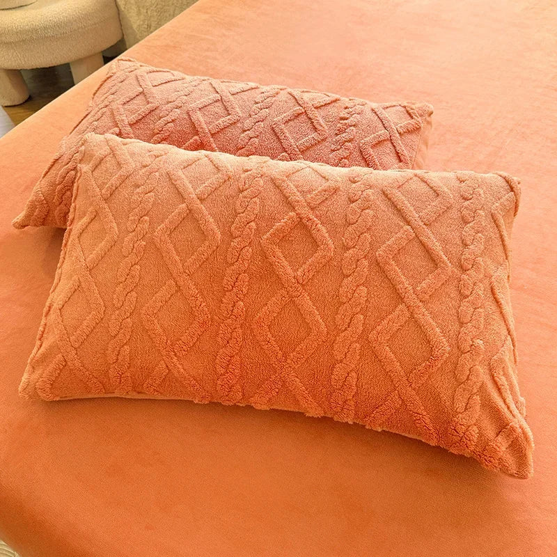 2x Soft Brushed Cotton Fitted Pillowcase Set