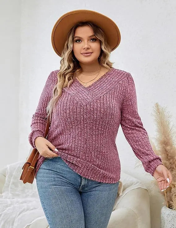 Comfortable Crew Neck Sweater Top
