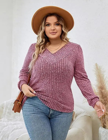 Comfortable Crew Neck Sweater Top