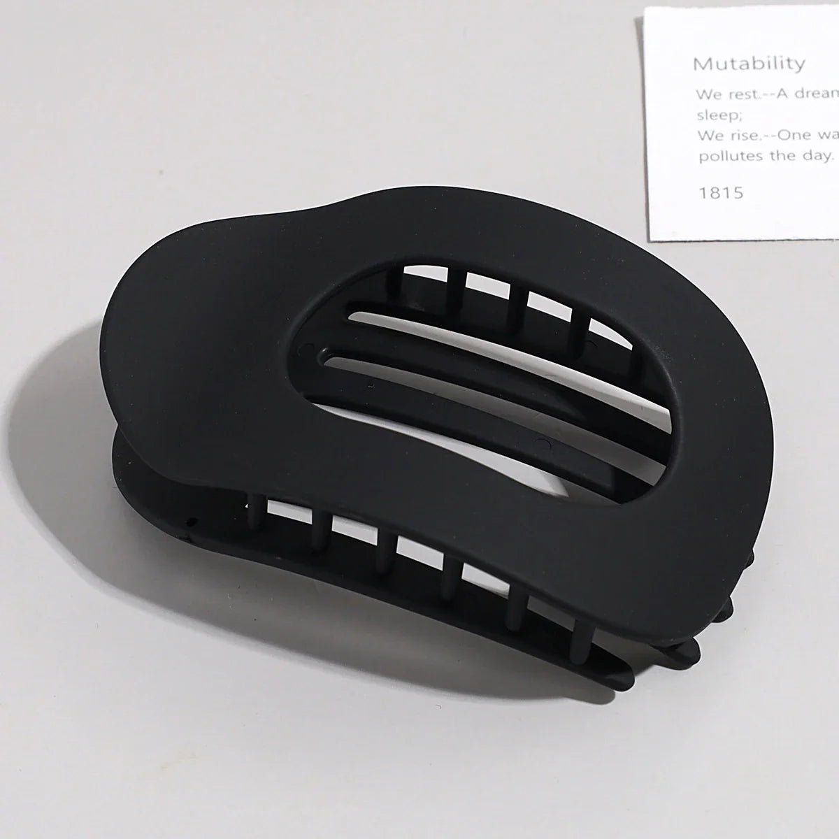 Simple Matte Hair Clips for Women Oval Hair Bun Holders