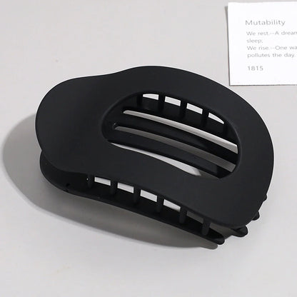 Simple Matte Hair Clips for Women Oval Hair Bun Holders