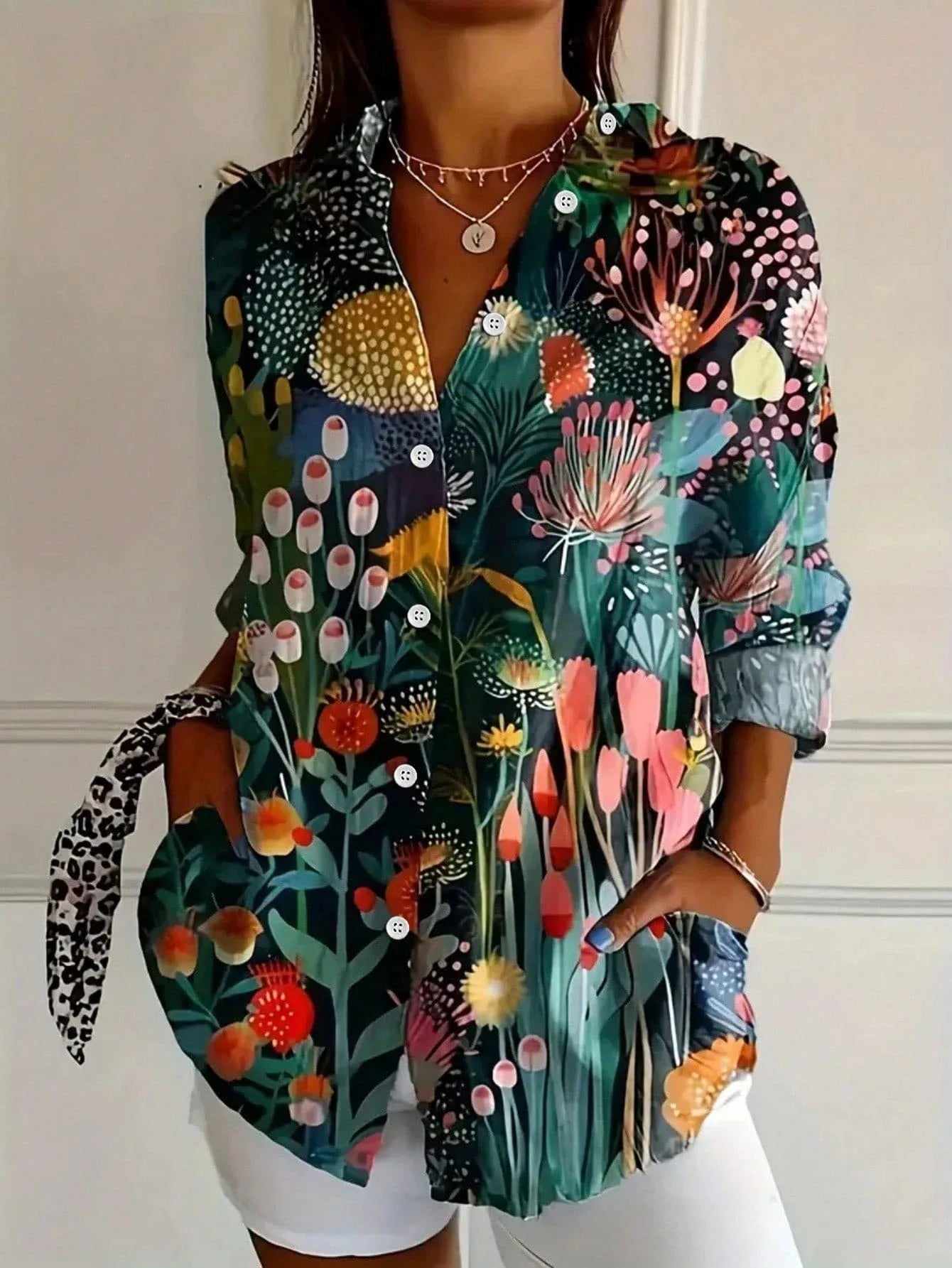 Vibrant Printed Women's Blouse