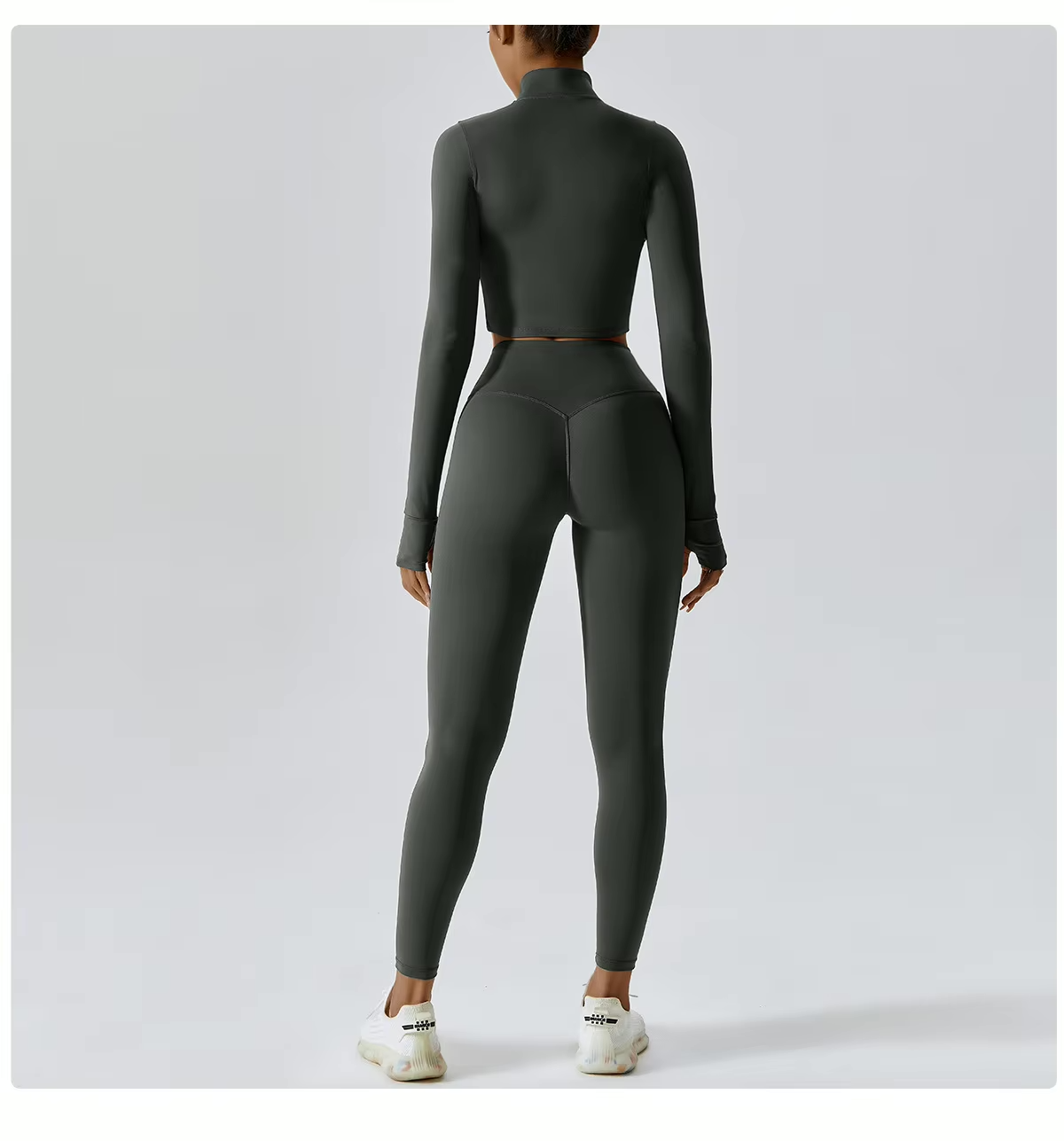 Yoga 3-Piece Outfit Set with Leggings and Top