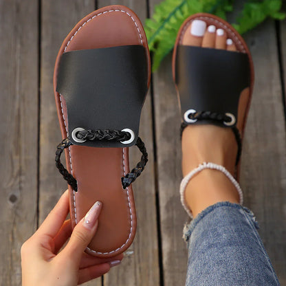 Woven Strap Summer Sandals
