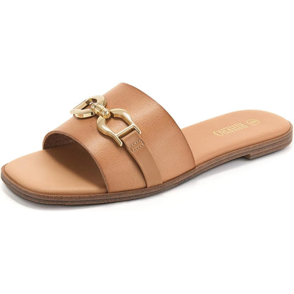 Beachy Brown Strap Sandals