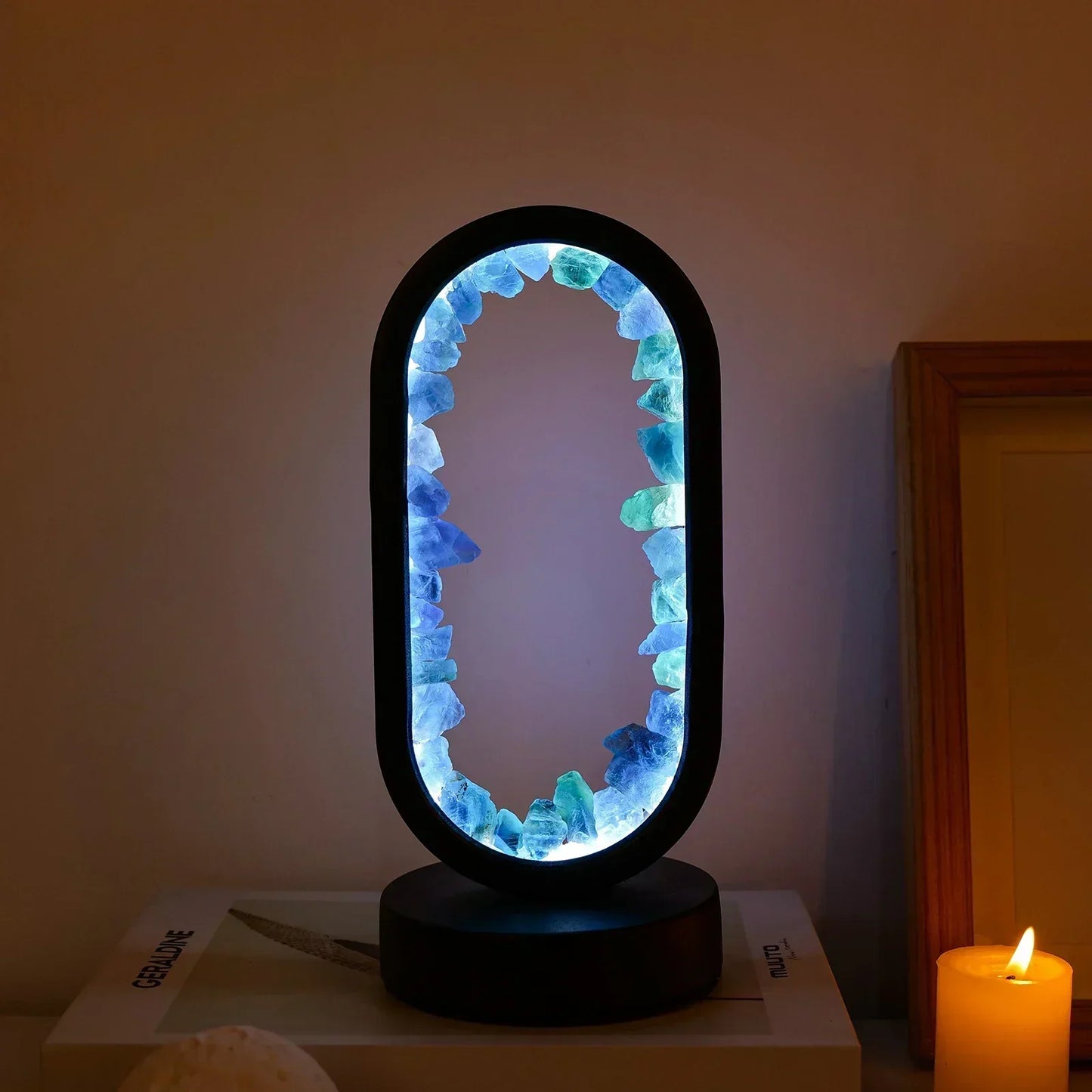 Soothing Purple Amethyst Table Lamp