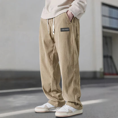 Relaxed Fit Straight Leg Mens Pants - Luxivelle