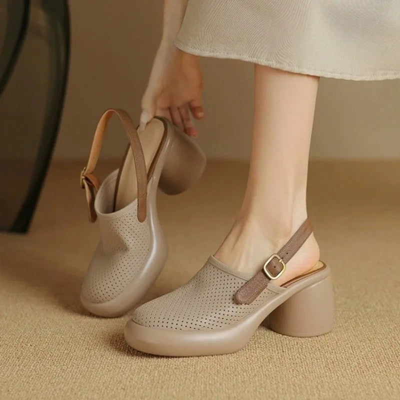 Chic Cutout High Heel Sandals