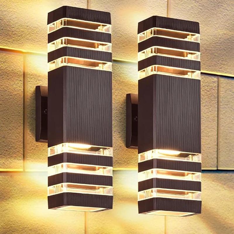 Bright LED Exterior Wall Lamp - Waterproof Up Down Light - Luxivelle