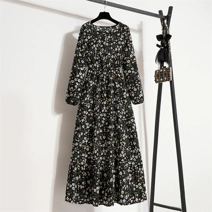 Variant image for Sapphire Floral Maxi Dress | Long Sleeve Maxi Dress for Women-41