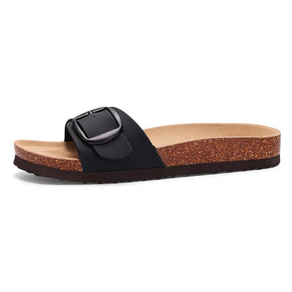 Earth Tone Buckle Sandals